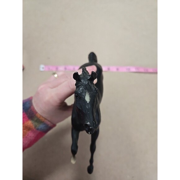 Vintage Breyer Black Horse Figurine Plastic Toy Stallion Statue Equestrian Decor - Picture 3 of 10